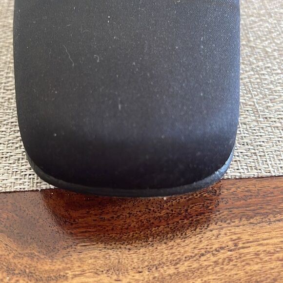 Black Satin square toe Kenneth Cole heels - Picture 6 of 9